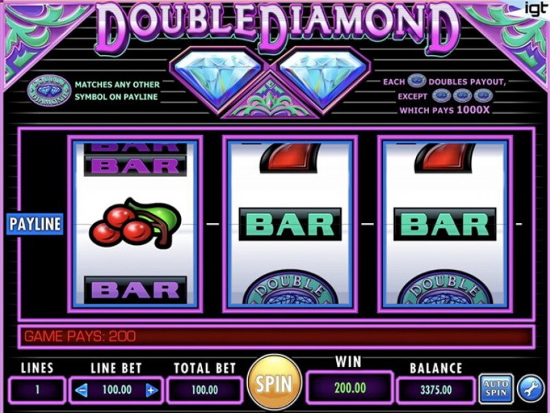 Double Diamond Slots Big Win